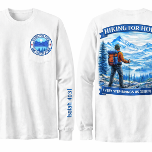 Long Sleeve Shirt – Blue Background