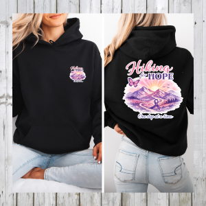 Black HFH Hoodie – Pink Graphic Design – Soft & Comfortable Pullover