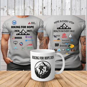 Hiking for hope donation & free t-shirt